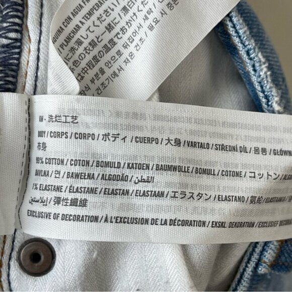 Abercrombie & Fitch curve love light wash distressed High Rise Mom Jeans 29 long - Picture 12 of 12